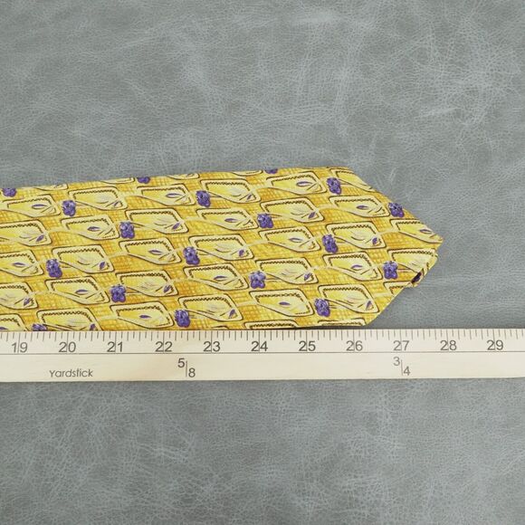 Robert Talbott Tie Gold Floral Best Of Class Abstract Silk‎ Hand Sewn USA 56x3.5 - Picture 4 of 5